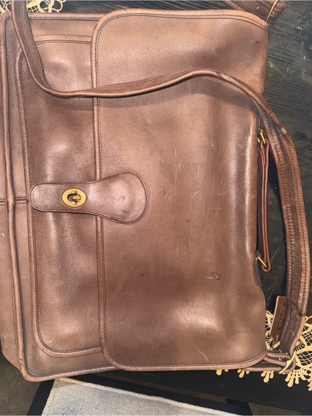 Vintage coach messenger bag